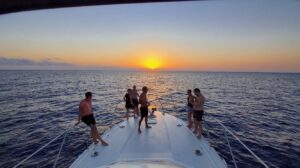 Sunset boat charter