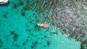 luzzu boat drone shot