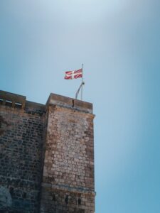 comino tower, knight of of malta Flag