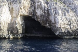 Blue grotto cave in malta island, boat trip to the caves