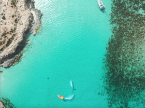 boat in comino winter