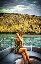 Boat tour through crystal clear waters of Malta