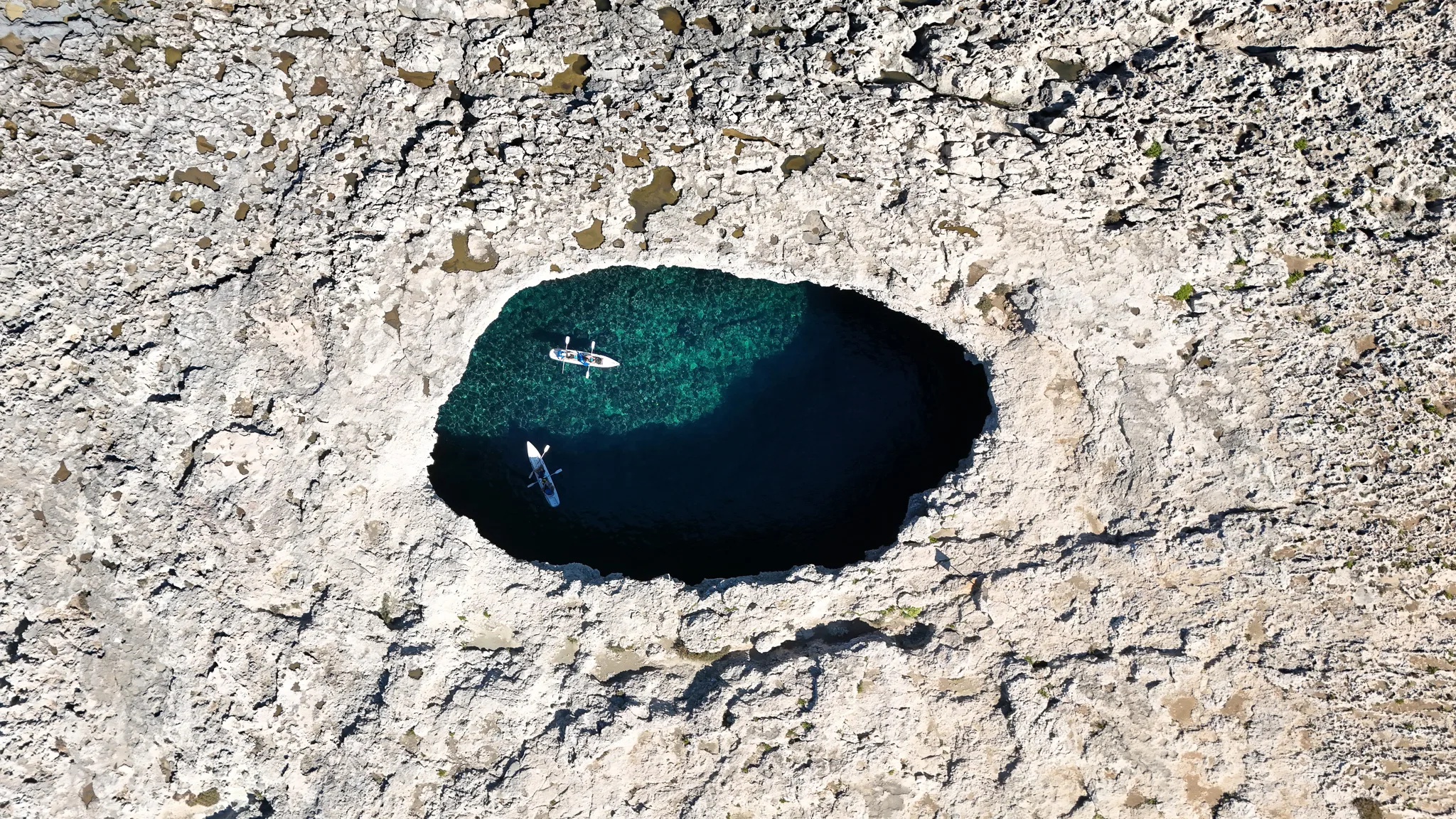 Coral Lagoon Malta sea cave arch with turquoise water near Mellieha
