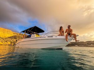 Gaia luxury private boat Malta Blue Lagoon